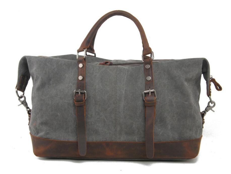 Men's Canvas Duffel Bag Laptop Bag Portable Travel Diagonal Duffel Popular