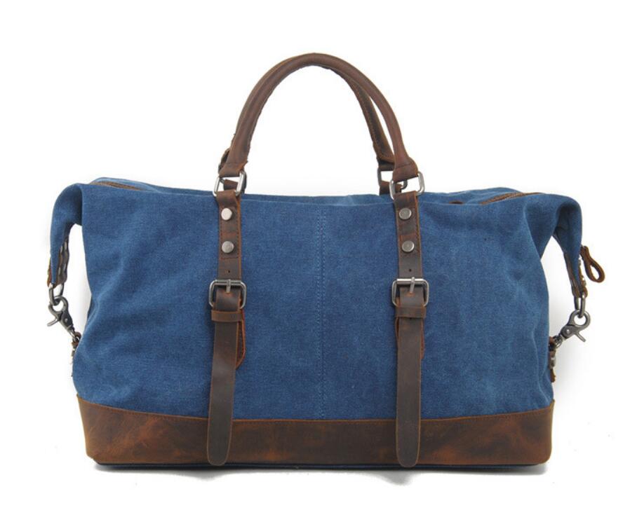 Men's Canvas Duffel Bag Laptop Bag Portable Travel Diagonal Duffel Popular