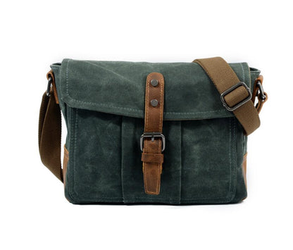 Men's Canvas Messenger Bag Tablet Retro Cross-body Casual Single Waterproof Horizontal