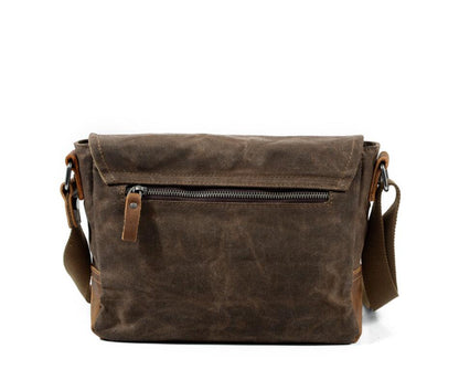 Men's Canvas Messenger Bag Tablet Retro Cross-body Casual Single Waterproof Horizontal