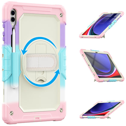 Tough Strap Built-in Screen Protector Galaxy Tab S9+ Case Multi-functional