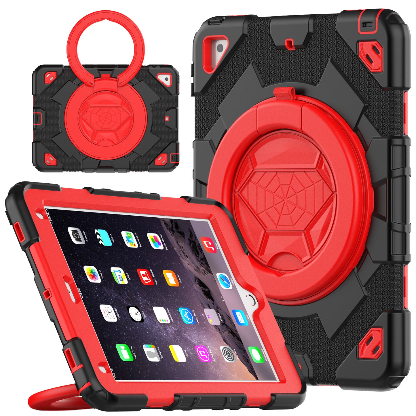 Spider-man Rotating Hand Handle Apple iPad 5 Case Ultimate Protection