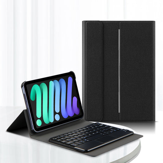 Metal Hinge Backlit Touchpad Keyboard Apple iPad Mini 6 Case Leather