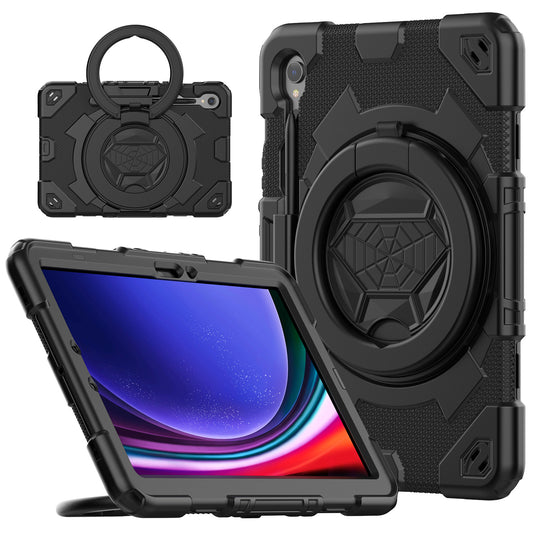 Spider-man Rotating Hand Handle Galaxy Tab S9 FE Case Ultimate Protection