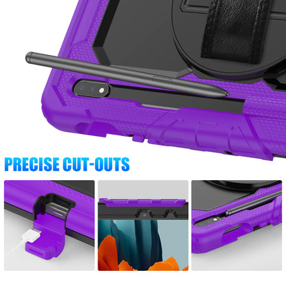 Tough Strap Built-in Screen Protector Galaxy Tab S7 Case Multi-functional