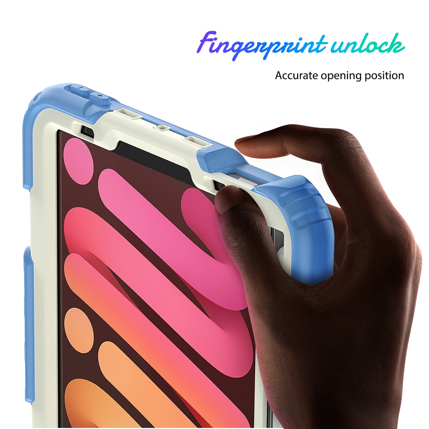 Tough Strap Built-in Screen Protector iPad Mini 6 Case Multi-functional