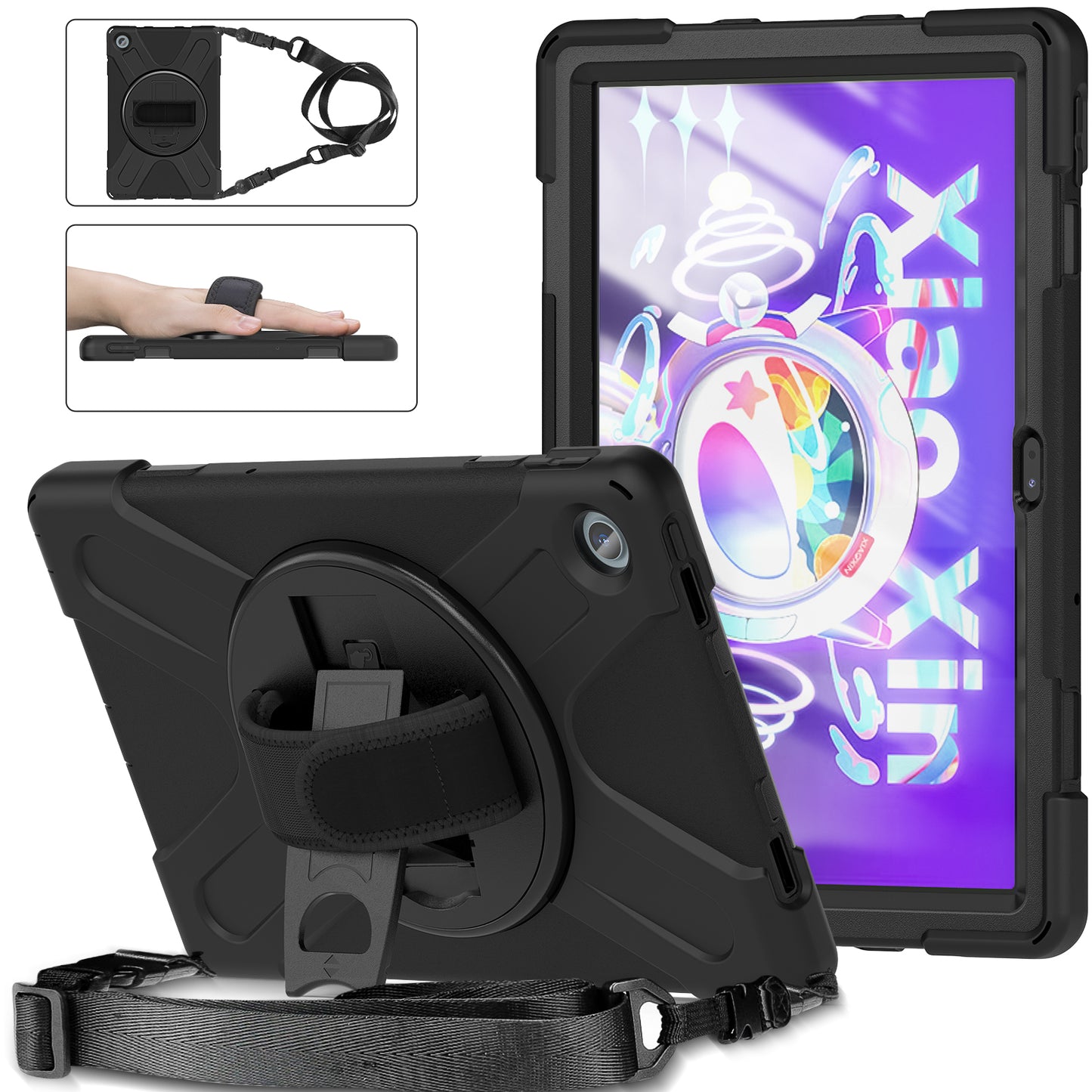 Pirate King Lenovo Tab M10 Plus (2022) Case 360 Rotating Stand Hand