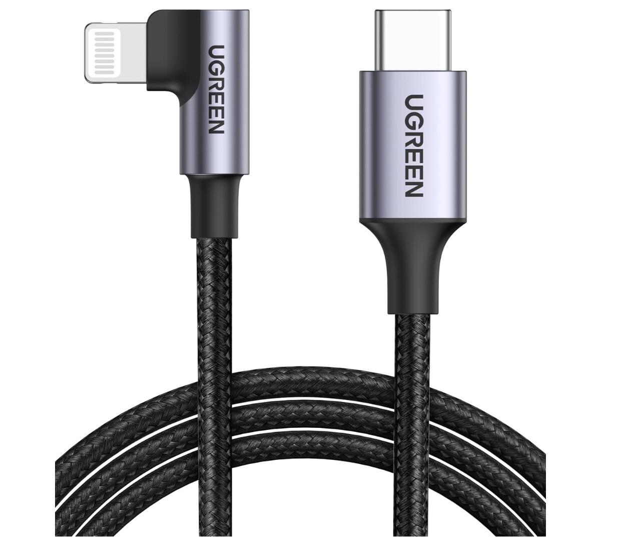 90 Degree UBS-C To MFi Certification Lightning Cable