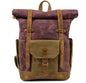 Men's Canvas Backpack Laptop Bag Waterproof Large Capacity Retro Travel Wear-resistant Batik