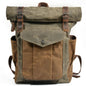 Men's Canvas Backpack Laptop Bag Travel Outdoor Sports Mountaineering Fashion