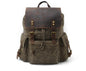 Men's Canvas Backpack Laptop Bag Waterproof Batik Retro Outdoor Traveling