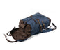 Men's Canvas Backpack Laptop Bag Casual Double Waterproof Outdoor Travel Student