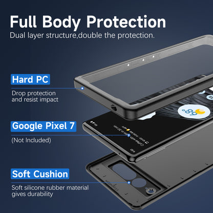 Twill Swimming IP68 Waterproof Google Pixel 7 Pro Case Bumper Combo