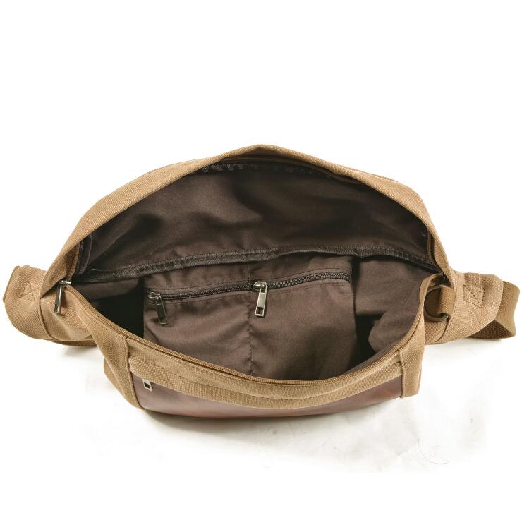 Men's Canvas Fanny Pack Waist Bag Phone Outdoor Large Capacity Tide Cycling Fashion