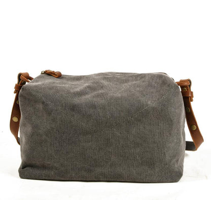 Men's Canvas Duffel Bag Laptop Bag Leisure Literary Retro Diagonal Span Traveling