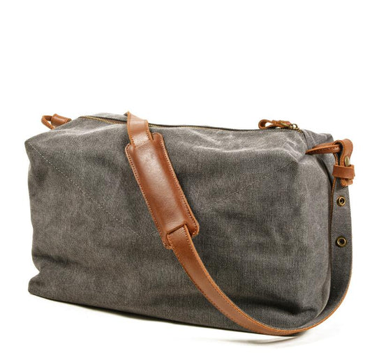 Men's Canvas Duffel Bag Laptop Bag Leisure Literary Retro Diagonal Span Traveling