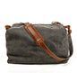 Men's Canvas Duffel Bag Laptop Bag Leisure Literary Retro Diagonal Span Traveling