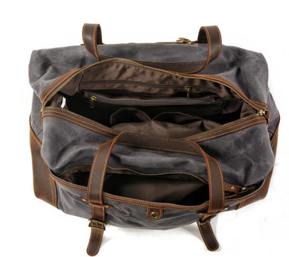 Men's Canvas Duffel Bag Laptop Bag Outdoor Fitness Portable Sports Large Capacity Yoga