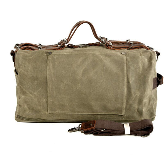 Men's Canvas Duffel Bag Laptop Bag Military Thick Solid Craft Outdoor Sports Traveling