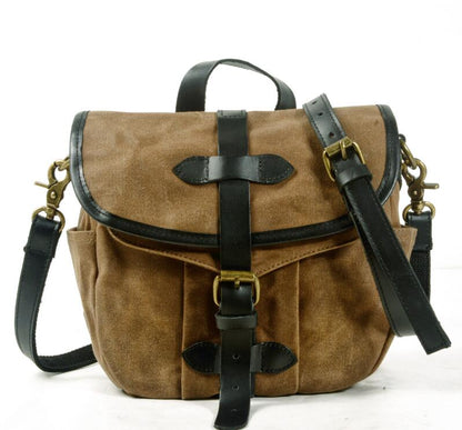 Men's Canvas Messenger Bag Tablet Casual Single Overweight Locomotive Retro