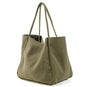 Women's Shopping Tote Laptop Bag Coarse Hemp Cotton Linen Large Capacity Simple Portable