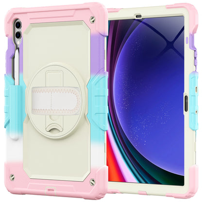 Tough Strap Built-in Screen Protector Galaxy Tab S9 FE Case Multi-functional