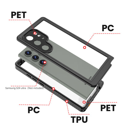 Twill Swimming IP68 Waterproof Samsung Galaxy S24 Ultra Case Bumper Combo