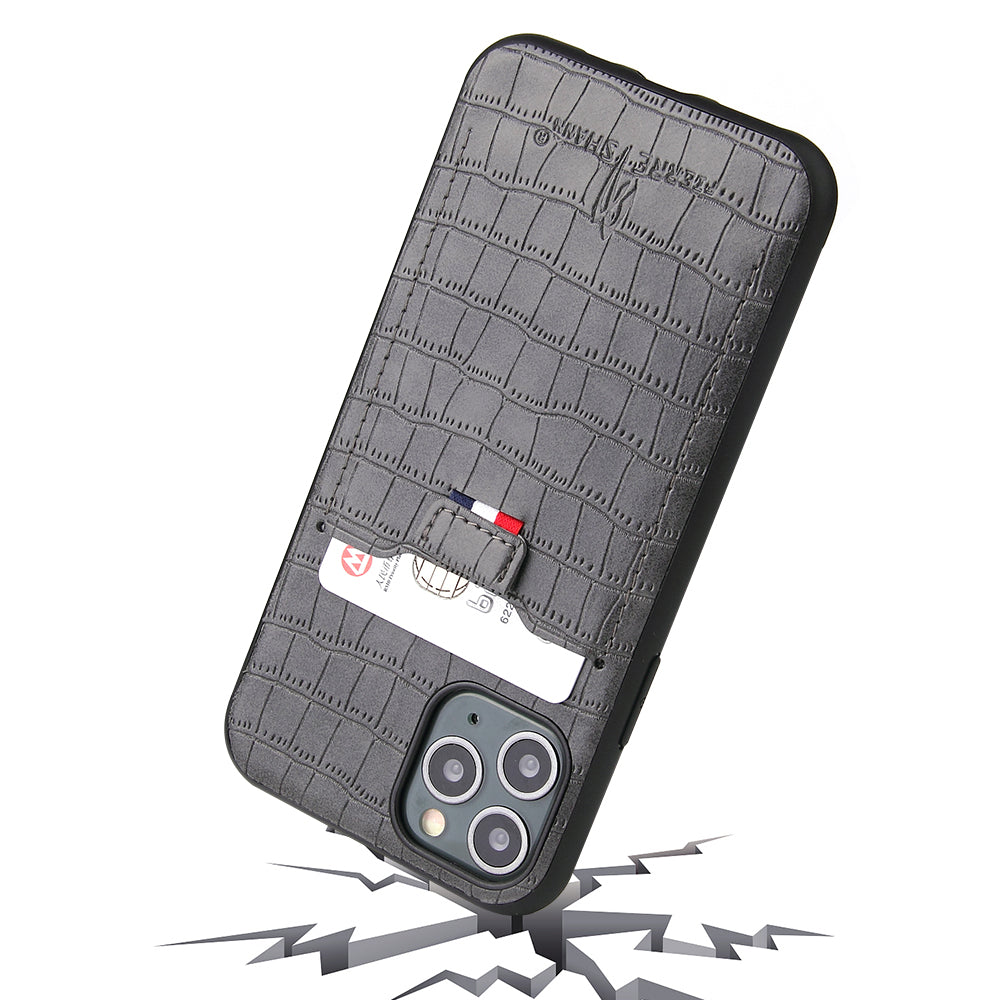 Crocodile Leather iPhone 11 Pro Case Business Card Holder Deluxe