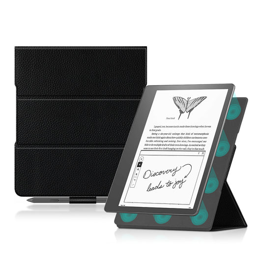 Magnetic Foldable Stand Genuine Leather Amazon Kindle Scribe Case