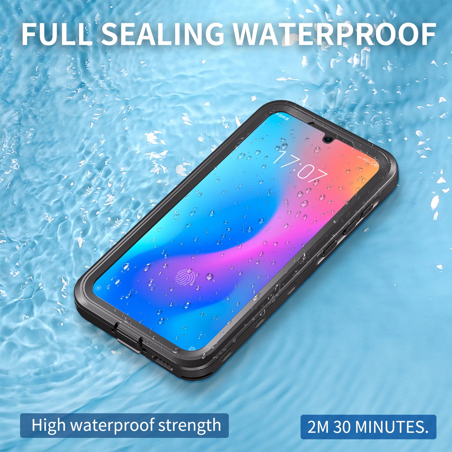 Burst Slim Swimming Waterproof Samsung Galaxy A55 Case Clear