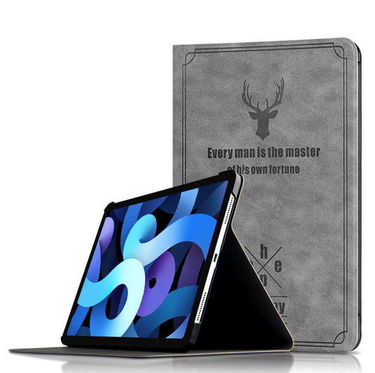 Destiny Imitation Deer Leather Apple iPad Air 4 Case Folio Stand