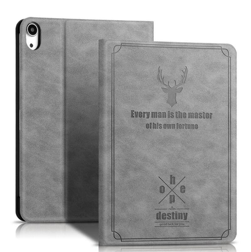 Destiny Imitation Deer Leather Apple iPad Air 5 Case Folio Stand