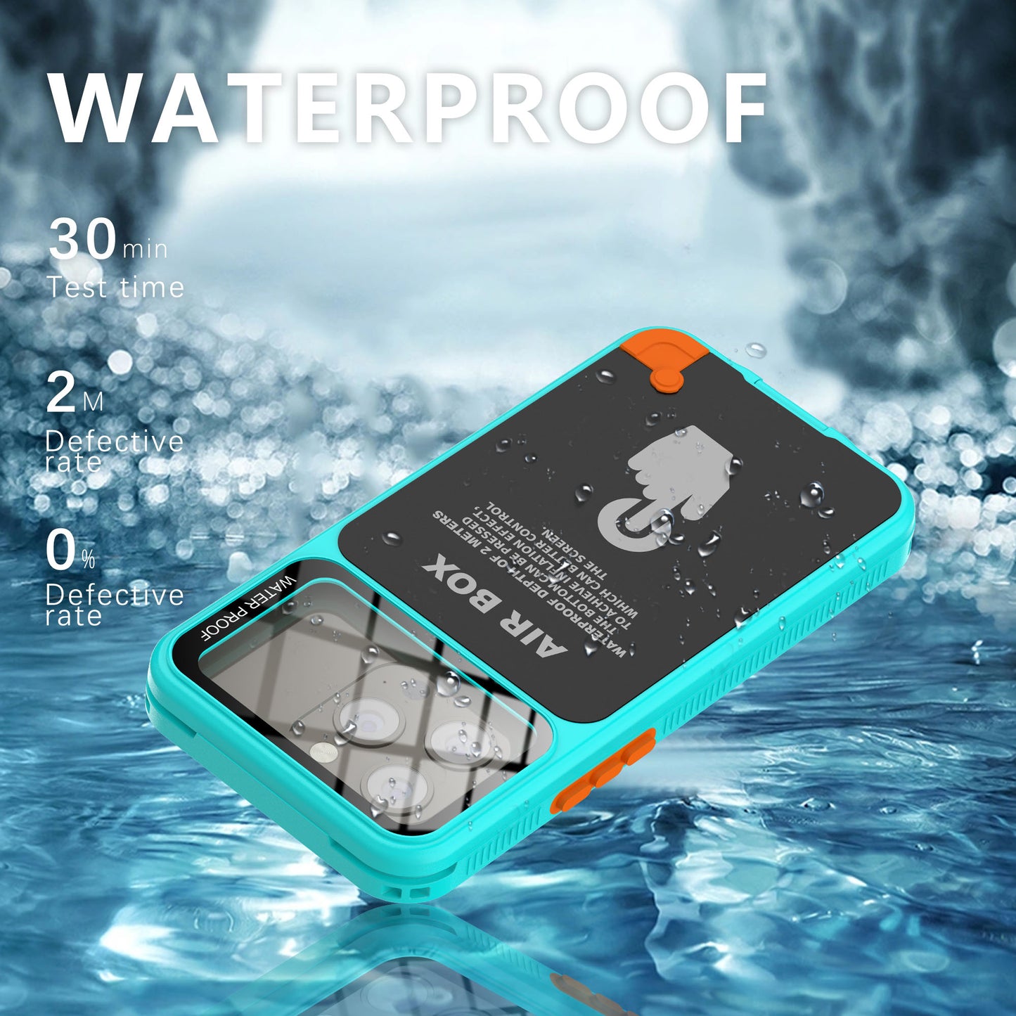 Ultramarine Technology All-Weather Waterproof Phone Case Rider IP68 with Lanyard & Neck Strap - iPhone 12