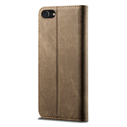 Retro Demin Wallet Leather Apple iPhone 6 Case Frosted TPU Shell