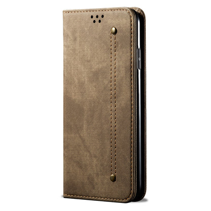 Retro Demin Wallet Leather Samsung Galaxy S10 Case Frosted TPU Shell