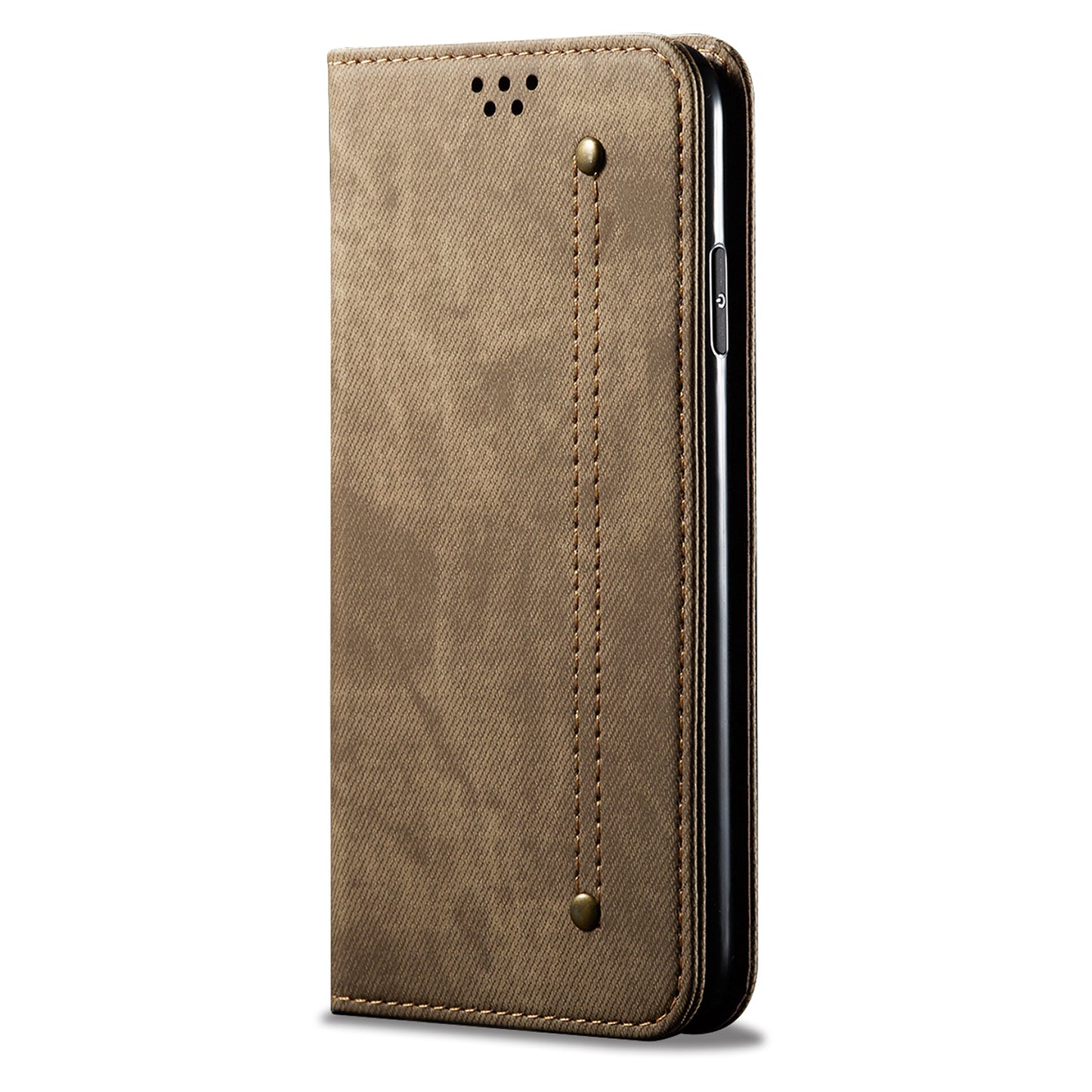 Retro Demin Wallet Leather Apple iPhone 6 Case Frosted TPU Shell