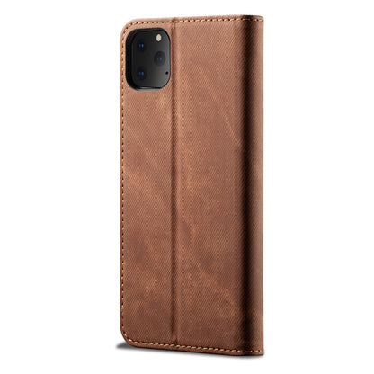 Retro Demin Wallet Leather Apple iPhone 11 Pro Case Frosted TPU Shell