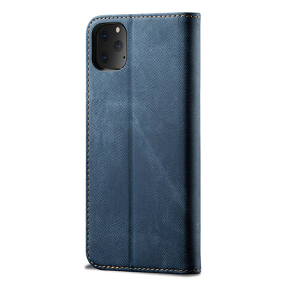 Retro Demin Wallet Leather iPhone 11 Pro Max Case Frosted TPU Shell