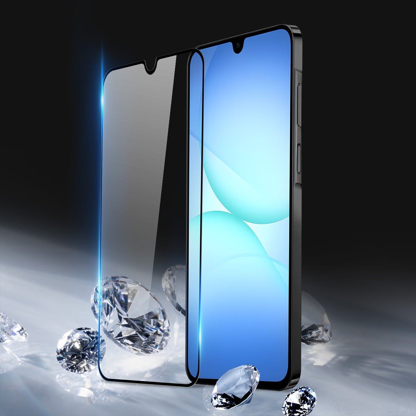 Black Frame Ultra-Clear Film Galaxy A27 Phone Screen Protector