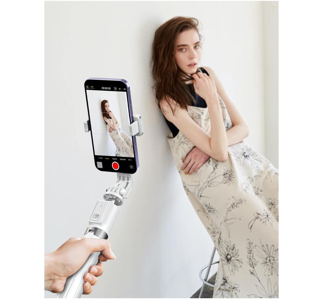 Bluetooth Selfie Stick with Wireless Remote Portable 5-in-1 Triple