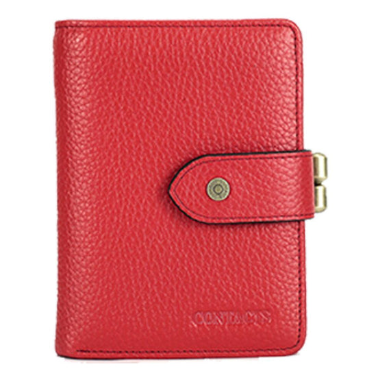 Women's Genuine Leather Wallet RFID Anti-theft Brush Multifunctional Iron Fashion