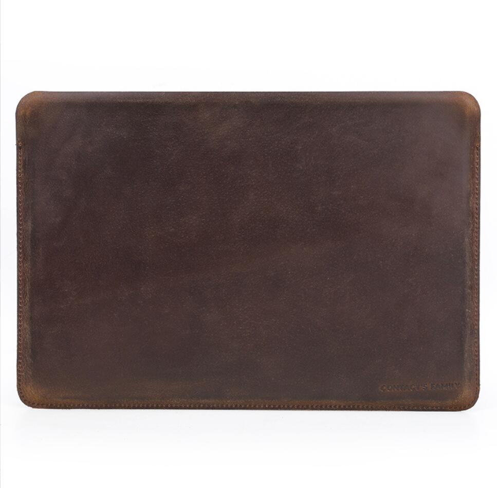 Apple Macbook Air 13.6 Genuine Leather Sleeve Handmade Slim Vertical Horizontal