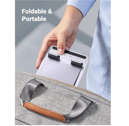 Desk Height Adjustable Aluminum Foldable Dock Tablet Stand Holder