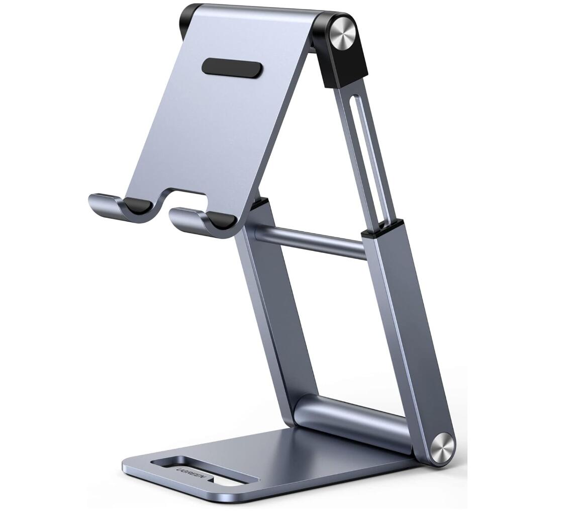 Desk Phone Stand Holder Adjustable Foldable Portable Aluminum