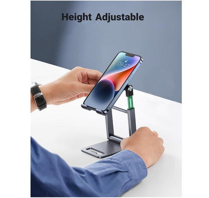 Desk Phone Stand Holder Adjustable Foldable Portable Aluminum