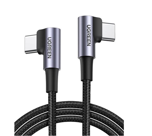 Dual Right Angle Type-C Cable 60W Fast Charging USB-C to USB-C