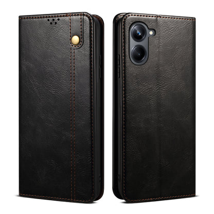 Oil Wax Leather Wallet Stand Galaxy A06 Case Magnetic Slim