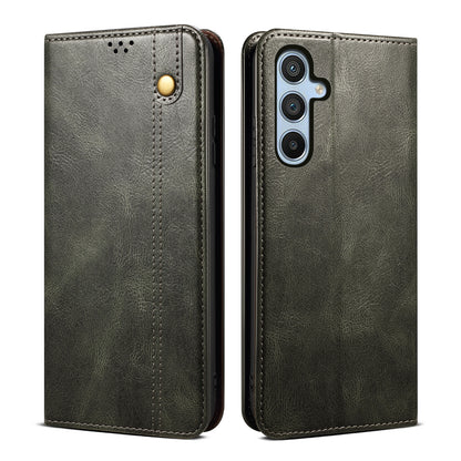 Oil Wax Leather Wallet Stand Galaxy A16 Case Magnetic Slim