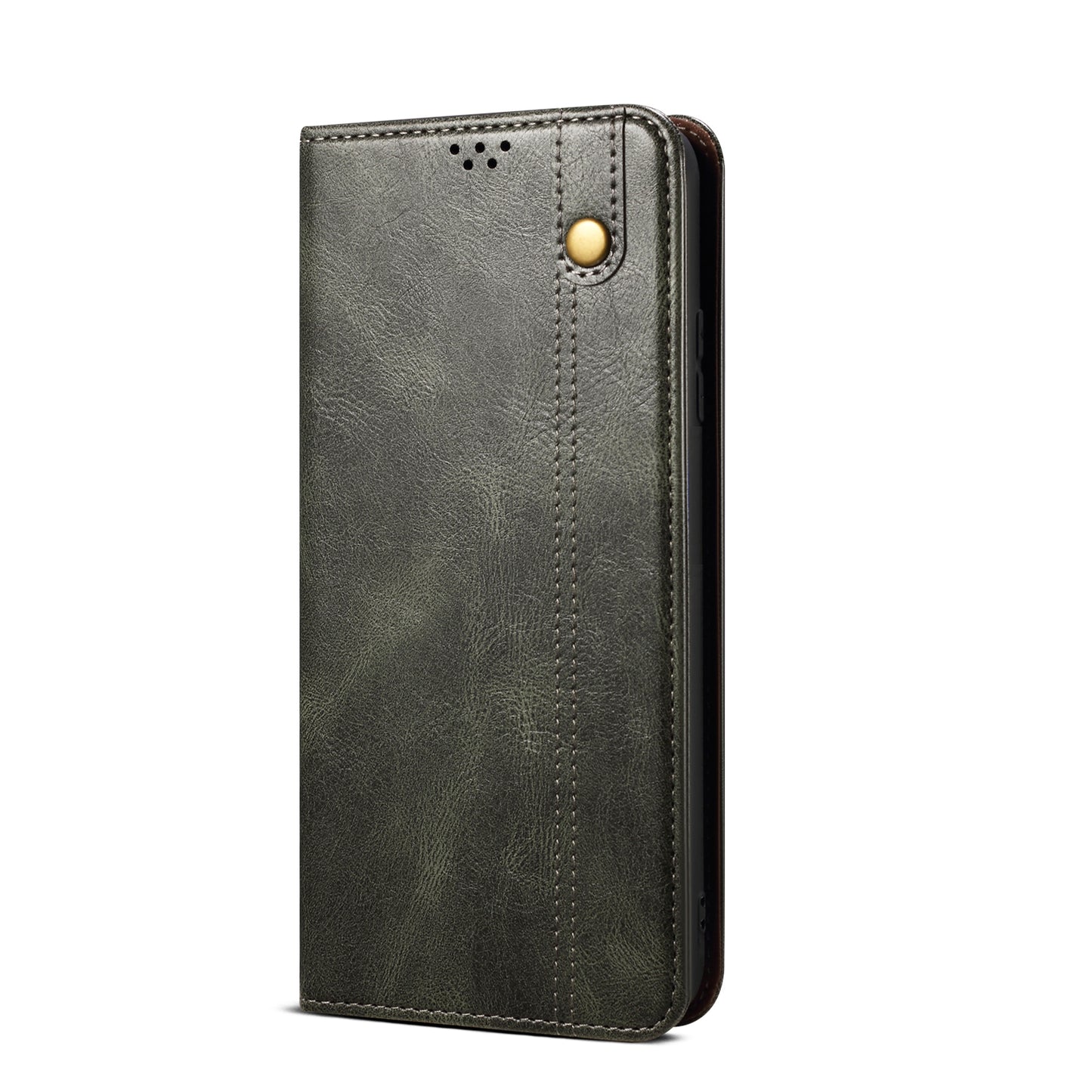 Oil Wax Leather Wallet Stand Galaxy S24 FE Case Magnetic Slim