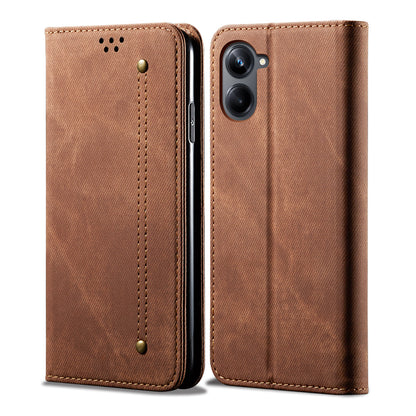 Retro Demin Wallet Leather Galaxy A06 Case Frosted TPU Shell